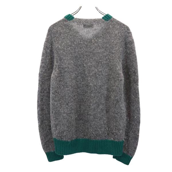 ACNE STUDIOS アクネストゥディオズ ウールブレンド 長袖 Vネック ニット XS グレー系 セーター メンズ