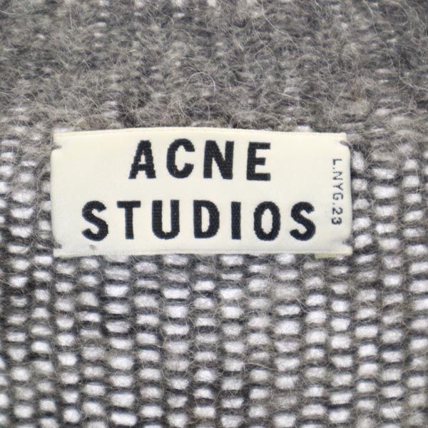 ACNE STUDIOS アクネストゥディオズ ウールブレンド 長袖 Vネック ニット XS グレー系 セーター メンズ