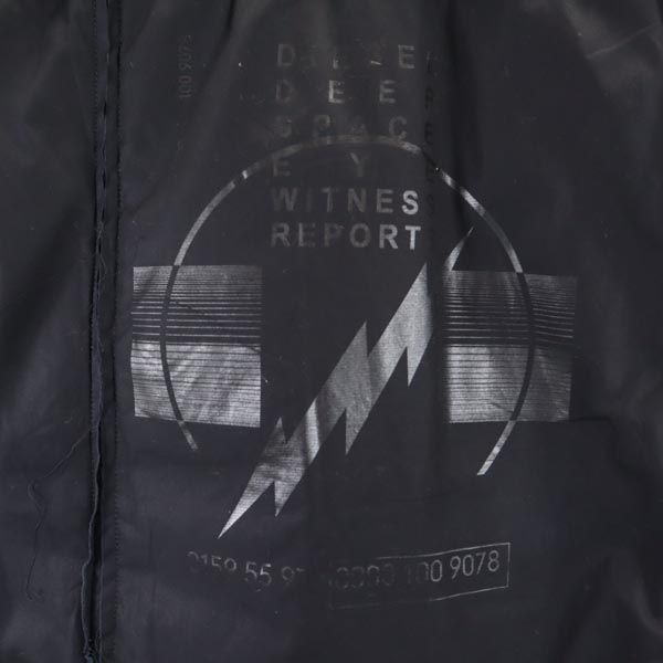 未使用 DIESEL ディーゼル 2WAY バックプリント シャツ ジャケット S ブラック系 メンズ
