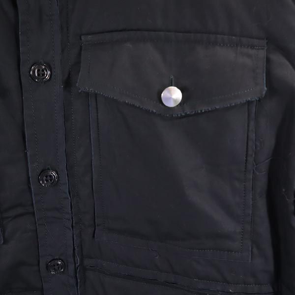 未使用 DIESEL ディーゼル 2WAY バックプリント シャツ ジャケット S ブラック系 メンズ