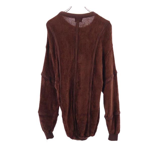 santa fe サンタフェ ウールブレンド 長袖 モール ニット 3 ブラウン系 セーター メンズ