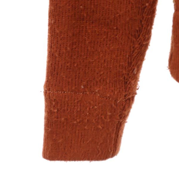 1166 COLLECTION 70s ニット切替 牛革 ヴィンテージ レザージャケット M ブラウン メンズ