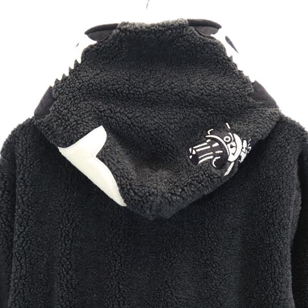 A BATHING APE アベイシングエイプ ボア パンダ ジップパーカー S グレー系 メンズ