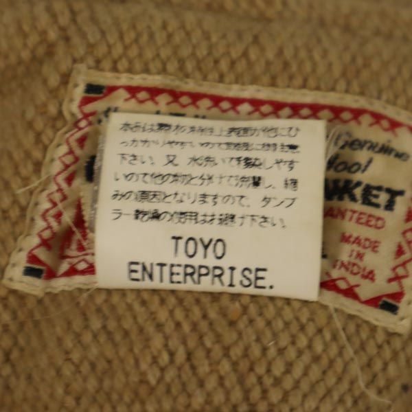 styleeyes スタイルアイズ 東洋エンタープライズ エスニック柄 ウールジャケット 36 ベージュ系 メンズ