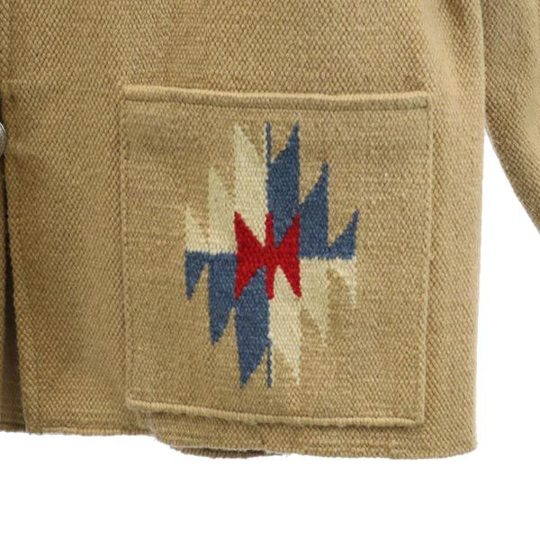 styleeyes スタイルアイズ 東洋エンタープライズ エスニック柄 ウールジャケット 36 ベージュ系 メンズ