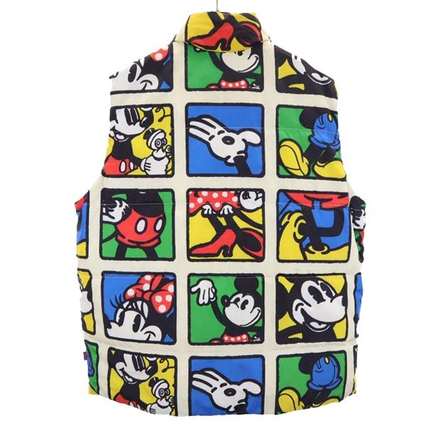 リーバイス ミッキーマウス リバーシブル ダウンベスト M マルチカラー×レッド Levi's Mickey Mouse メンズ