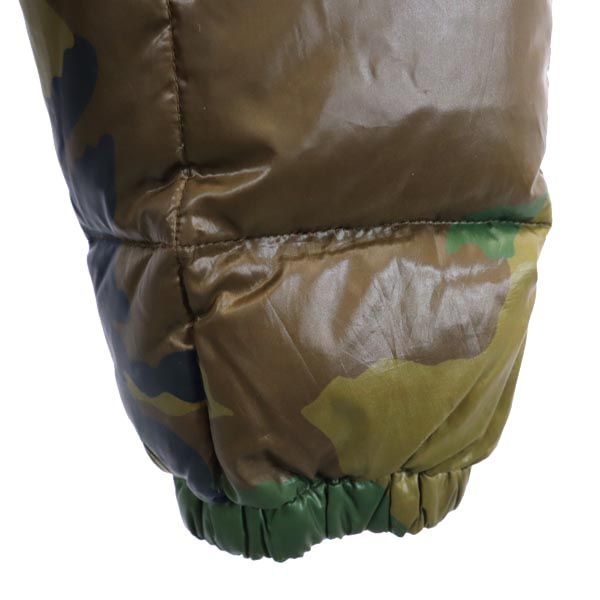 STUSSY ステューシー 迷彩柄 ダウンジャケット M カーキ系 メンズ