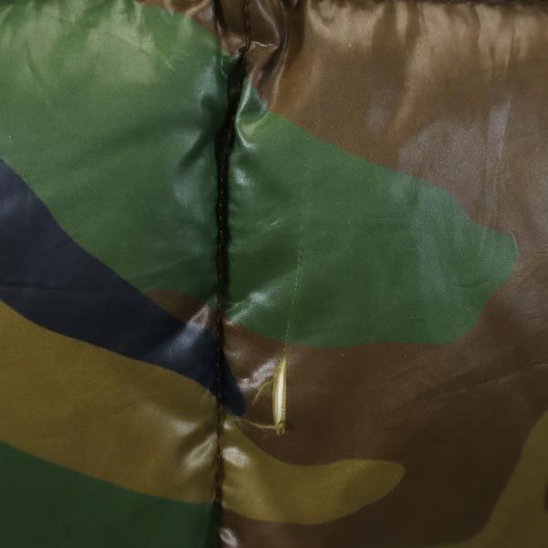 STUSSY ステューシー 迷彩柄 ダウンジャケット M カーキ系 メンズ