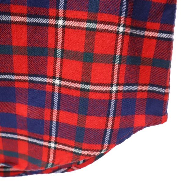 ヴィヴィアンウエストウッドマン 長袖 チェックシャツ 46 レッド系 Vivienne WestwoodMAN ロゴ メンズ