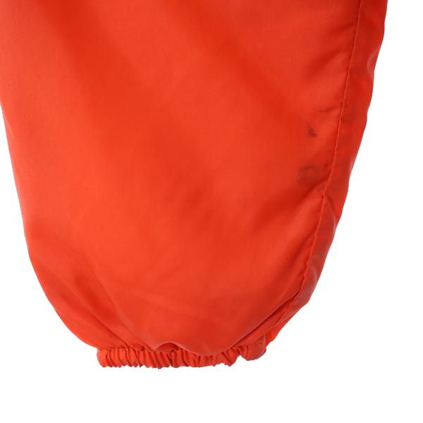 チャンピオン 70s USA製 黒タグ ランタグ プリント コーチジャケット S オレンジ Champion ランタグ 裏起毛 メンズ