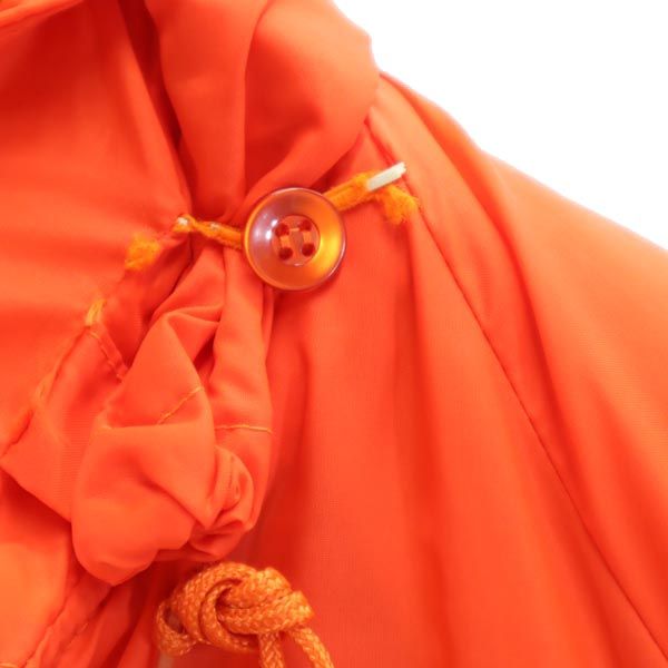 チャンピオン 70s USA製 黒タグ ランタグ プリント コーチジャケット S オレンジ Champion ランタグ 裏起毛 メンズ