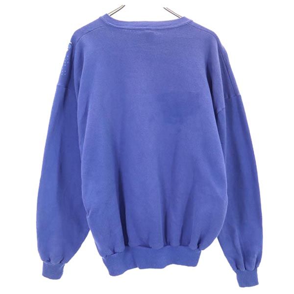 Roochi 90s USA製 オールド 長袖 スウェット XL ブルー系 Roochi トレーナー メンズ