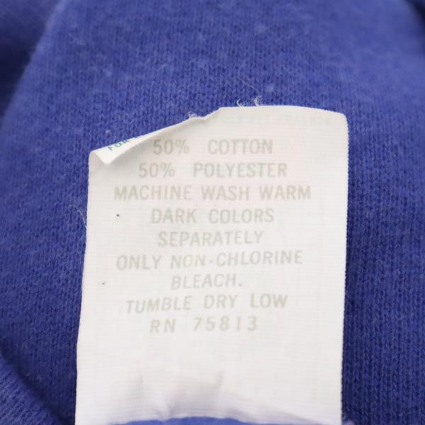 Roochi 90s USA製 オールド 長袖 スウェット XL ブルー系 Roochi トレーナー メンズ