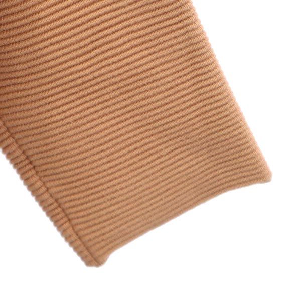 crepuscule クレプスキュール 日本製 長袖 コットン ニット カットソー 1 ベージュ系 レディース