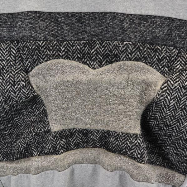 MSGM エムエスジーエム イタリア製 長袖 トレーナー S グレー スウェット 裏起毛 メンズ