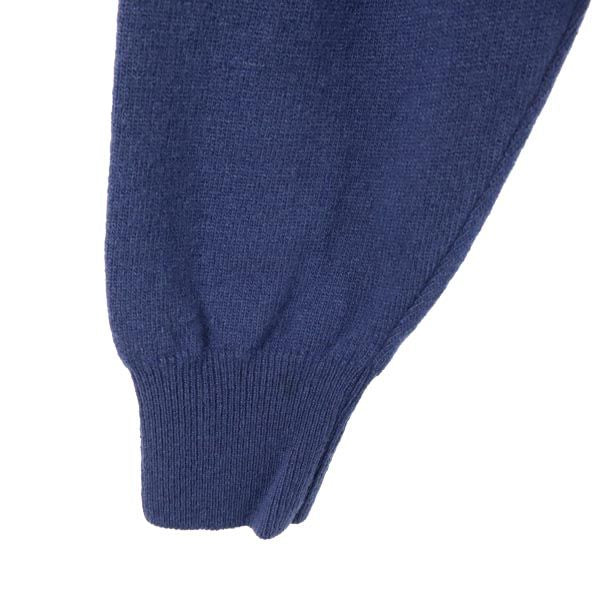 クリスチャンディオール ムッシュ 90s イタリア製 オールド 長袖 ウール セーター ブルー系 Christian Dior MONSIEUR ニット メンズ