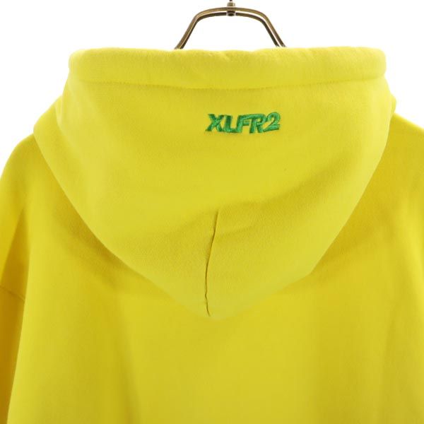 FR2 エフアールツー エクストララージ プリント 長袖 スウェットパーカー L イエロー系 X-LARGE 裏起毛 メンズ