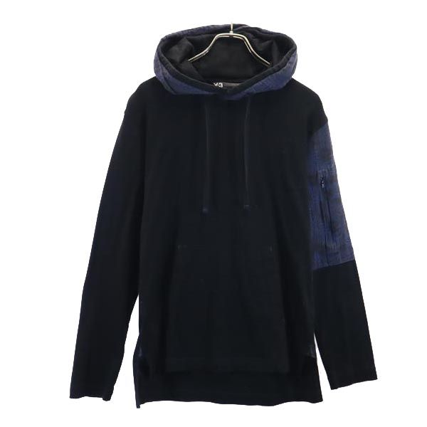 Y-3 ワイスリー 長袖 パーカー S ブラック系 Yohji Yamamoto adidas メンズ