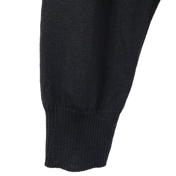 BURBERRY バーバリー ハーフジップ 長袖 セーター L ブラック×グレー GOLF 三陽商会 長袖ニット メンズ