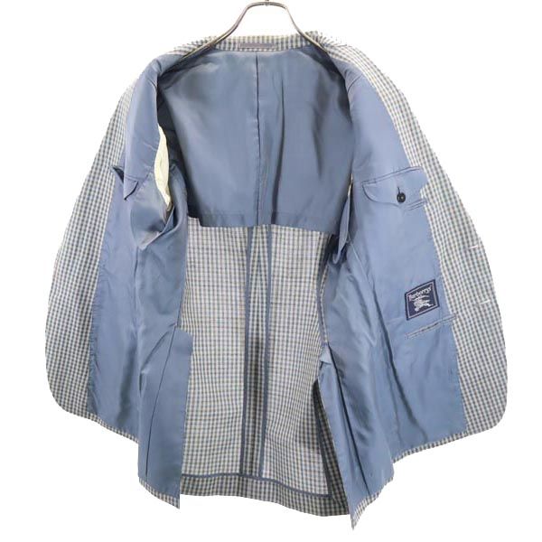 Burberrys バーバリーズ 90s オールド チェック柄 ウール テーラードジャケット 175A6 グレー系 メンズ