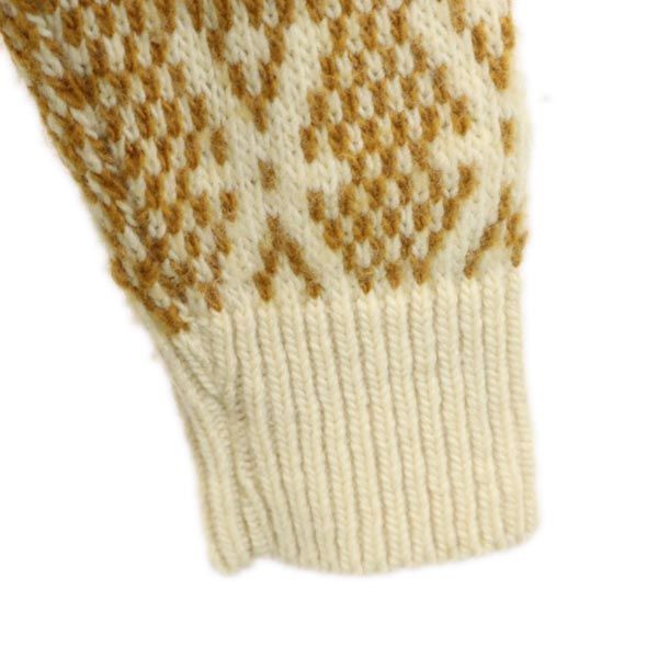 PENDLETON ペンドルトン 70s USA製 ヴィンテージ 総柄 長袖 セーター S イエロー系 長袖ニット メンズ