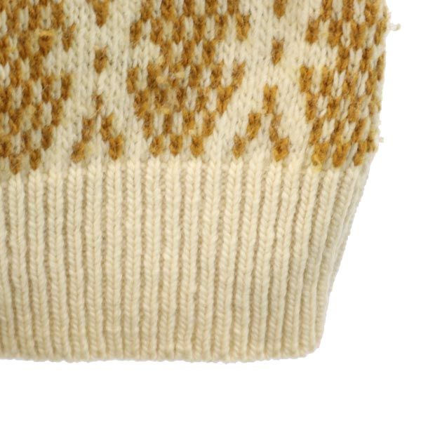 PENDLETON ペンドルトン 70s USA製 ヴィンテージ 総柄 長袖 セーター S イエロー系 長袖ニット メンズ