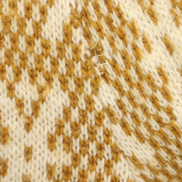 PENDLETON ペンドルトン 70s USA製 ヴィンテージ 総柄 長袖 セーター S イエロー系 長袖ニット メンズ