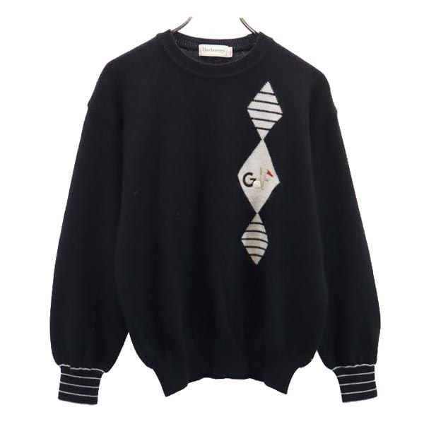 Burberrys バーバリーズ 90s オールド 長袖 セーター M ブラック系 長袖ニット メンズ