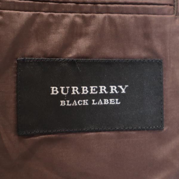 BURBERRY BLACK LABEL バーバリーブラックレーベル 三陽商会 日本製 ストライプ柄 テーラードジャケット 36R グレー メンズ