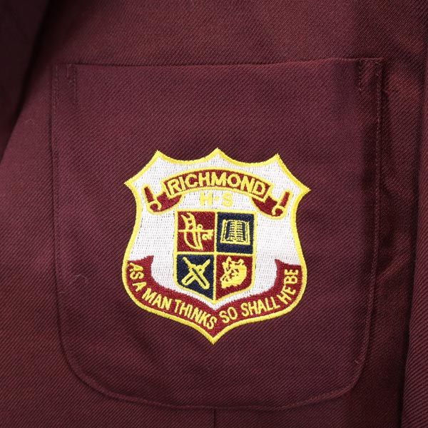 NOONE IMAGEWEAR 80s 90s オールド スクールジャケット ウール テーラードジャケット ボルドー メンズ