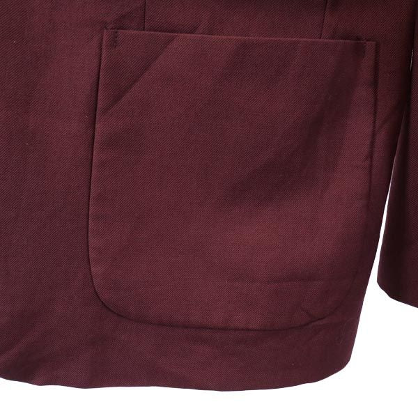 NOONE IMAGEWEAR 80s 90s オールド スクールジャケット ウール テーラードジャケット ボルドー メンズ