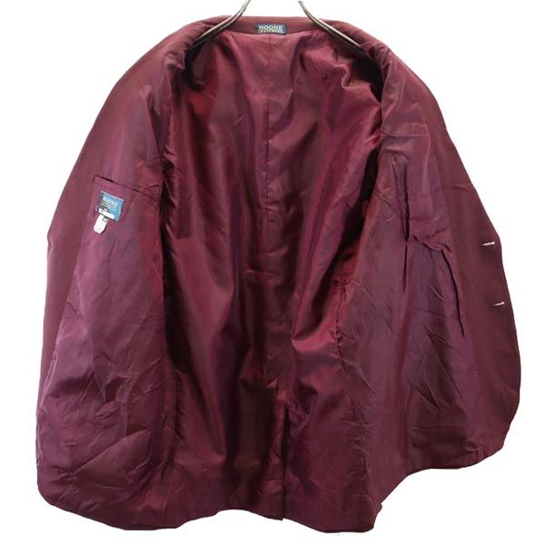 NOONE IMAGEWEAR 80s 90s オールド スクールジャケット ウール テーラードジャケット ボルドー メンズ