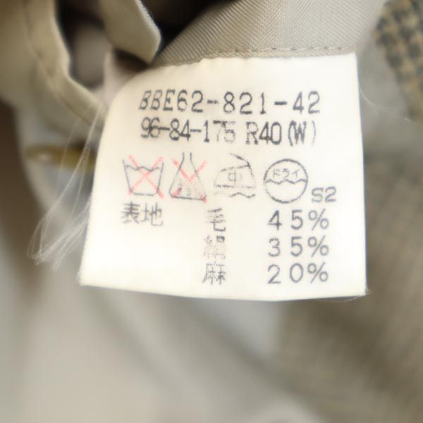 Burberrys バーバリーズ 90s 日本製 オールド ウール テーラードジャケット R40 ベージュ系 メンズ