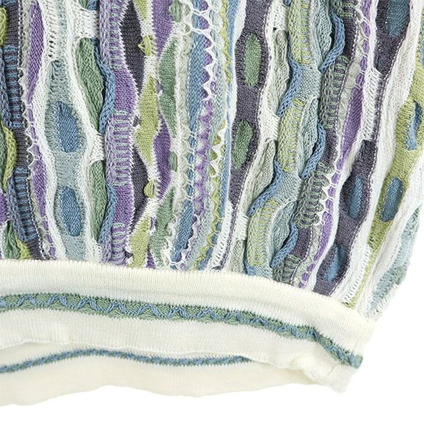 COOGI クージー 90s オールド 3D 総柄 長袖 3D コットン セーター XS ニット メンズ