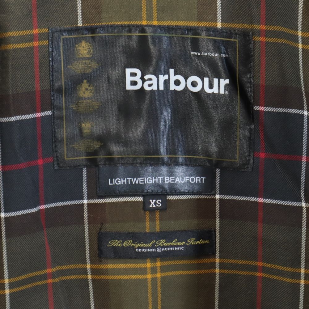 バブアー LIGHTWEIGHT BEAUFORT 長袖 ビューフォート ジャケット XS ブラウン系 Barbour 裏チェック メンズ