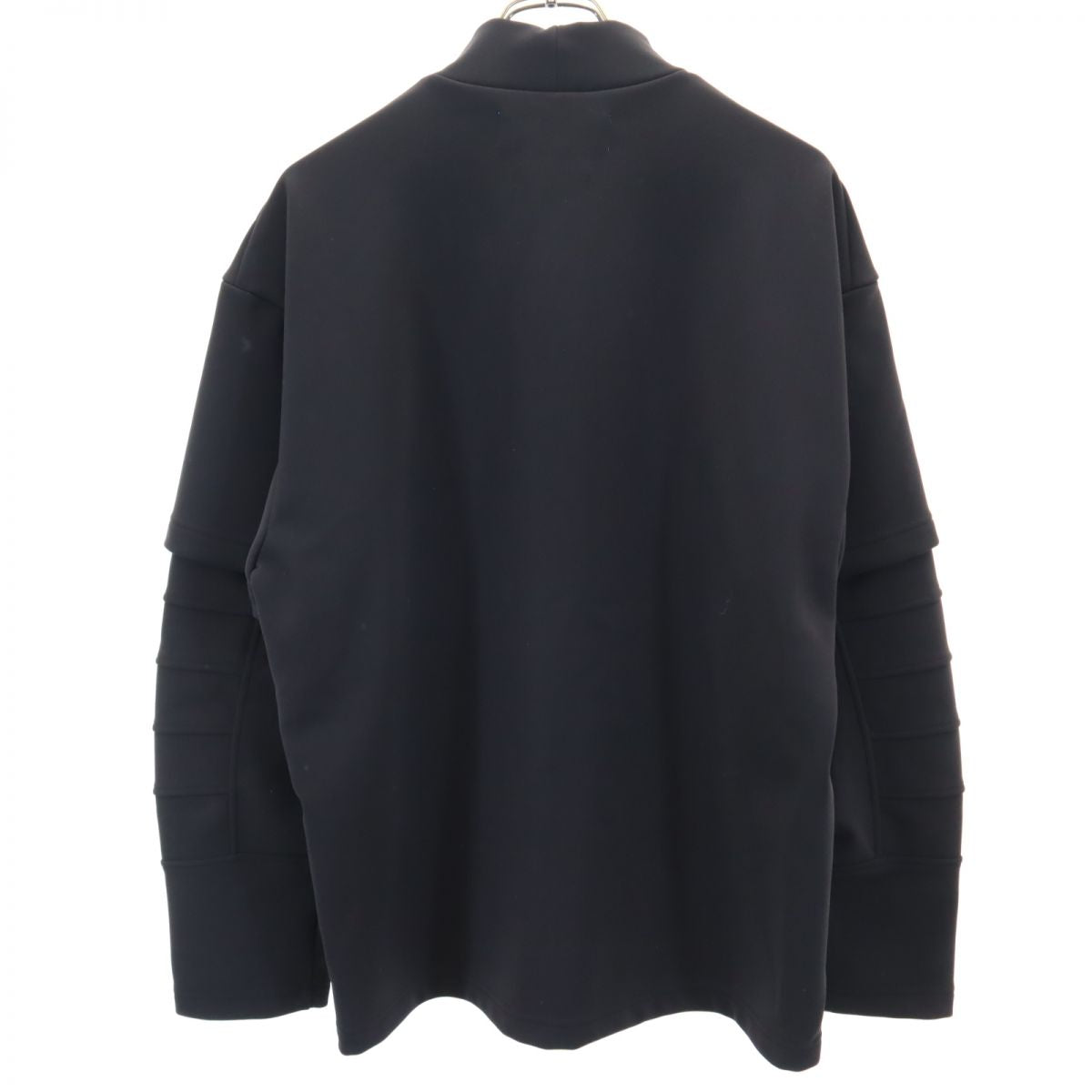 アンリアレイジ 長袖 ハイネック トレーナー 46 黒 ANREALAGE 裏フリース メンズ