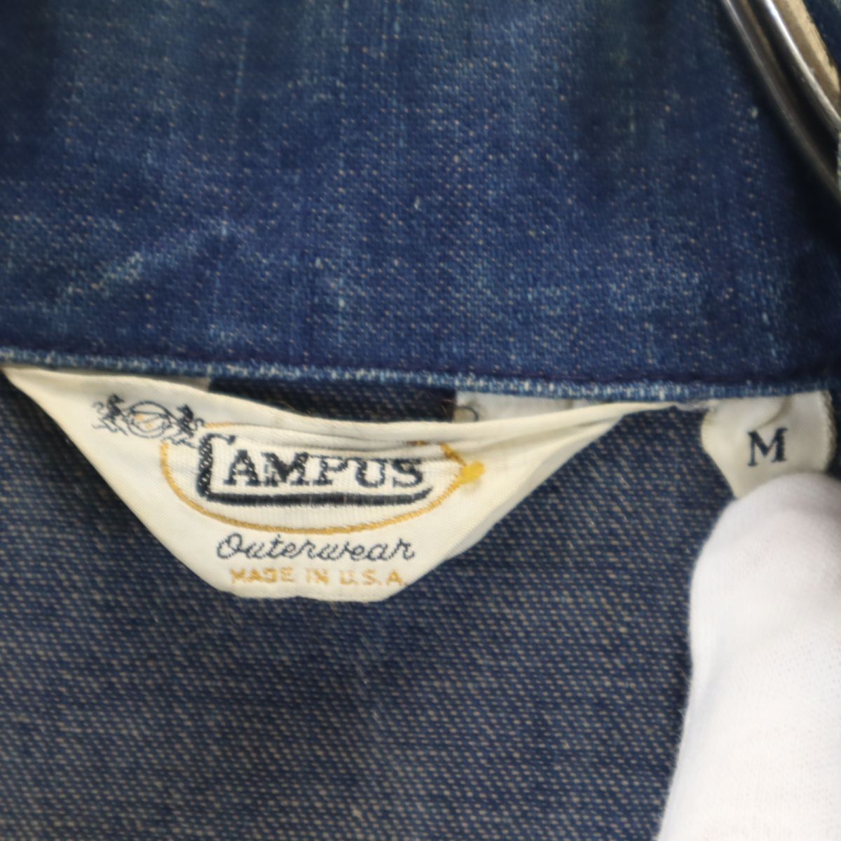 キャンパス 70s USA製 ヴィンテージ デニムジャケット M CAMPUS メンズ