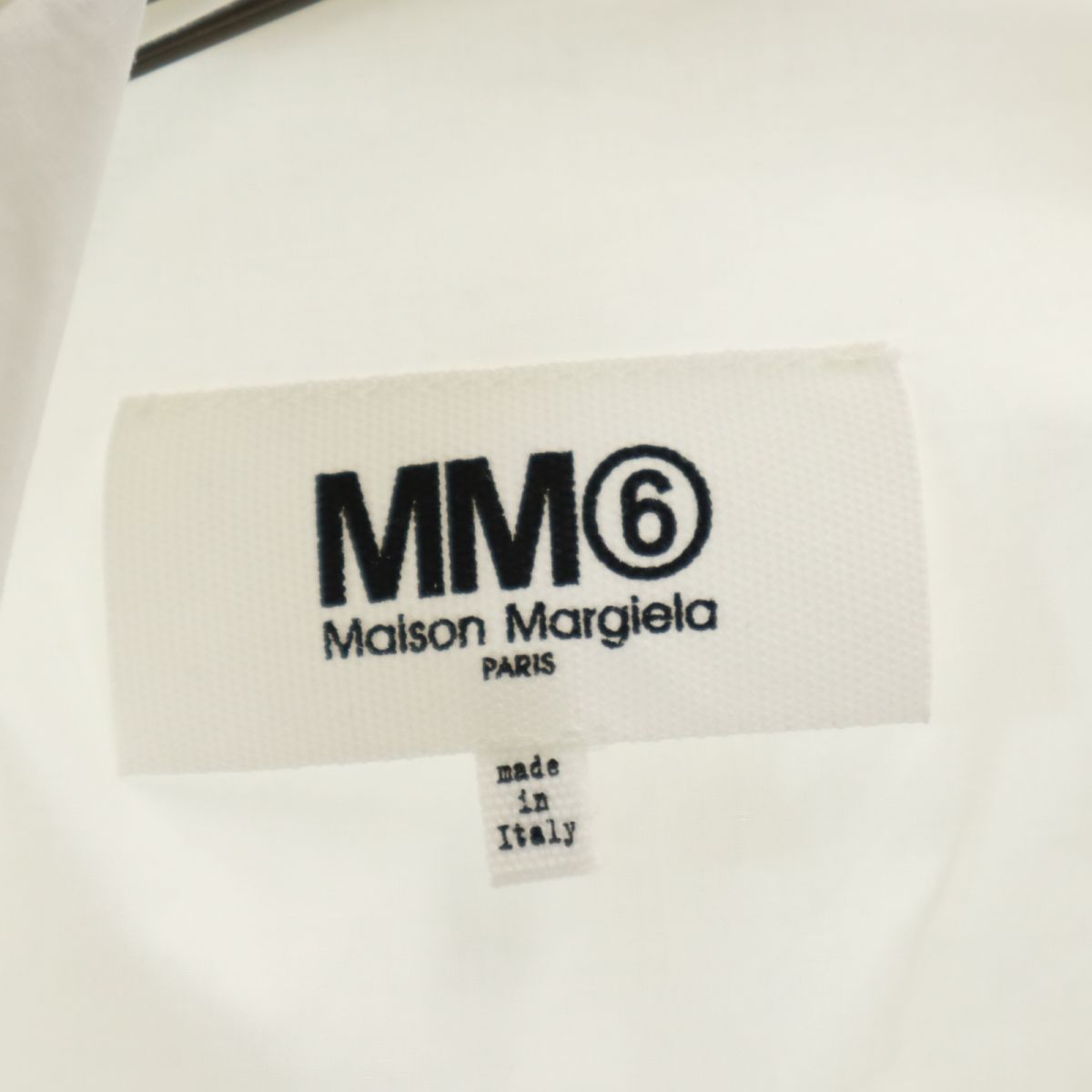 エムエムシックス イタリア製 長袖 シャツ 38 ホワイト MM6 マルジェラ レディース