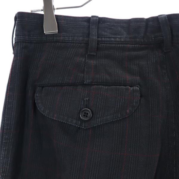 コムデギャルソン チェック パンツ S グレー×赤 COMME des GARCONS SHIRR メンズ