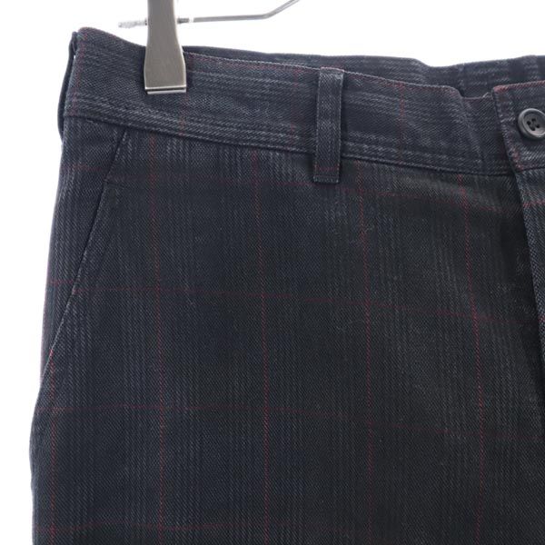 コムデギャルソン チェック パンツ S グレー×赤 COMME des GARCONS SHIRR メンズ