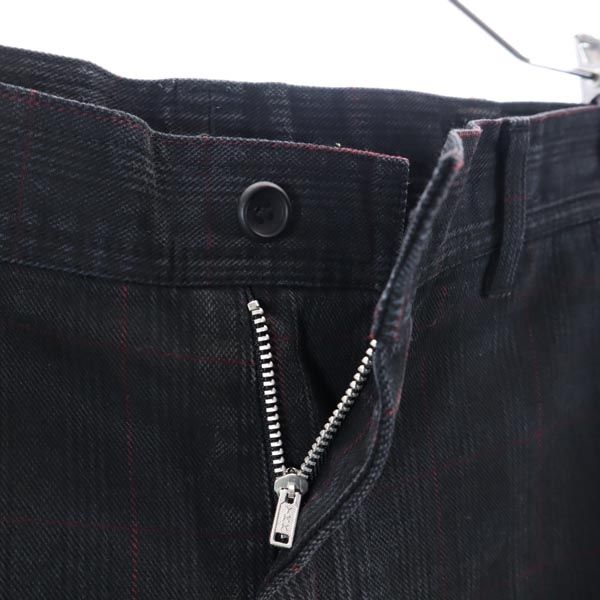 コムデギャルソン チェック パンツ S グレー×赤 COMME des GARCONS SHIRR メンズ