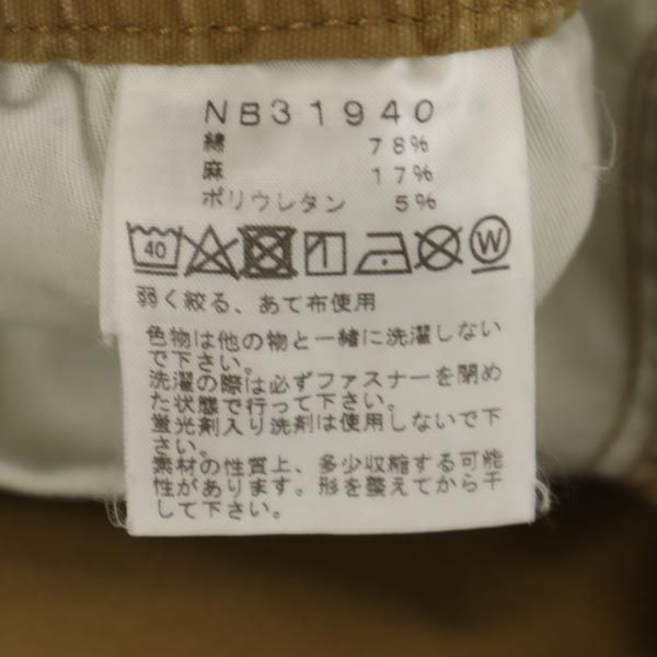ノースフェイス NB31940 リネンブレンド アウトドアパンツ M ベージュ系 THE NORTH FACE クライミング メンズ
