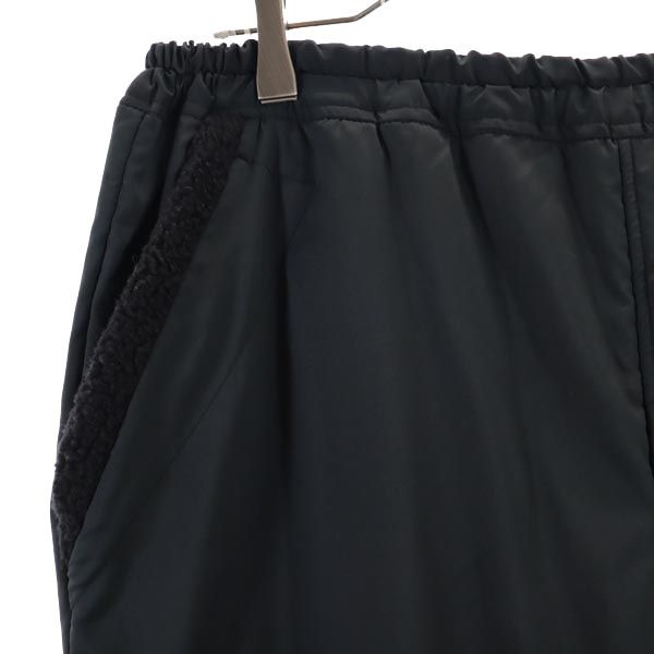 未使用 Y's for living ワイズフォーリビング ロングパンツ L ブラック タグ付き ウエストゴム 裏フリース メンズ