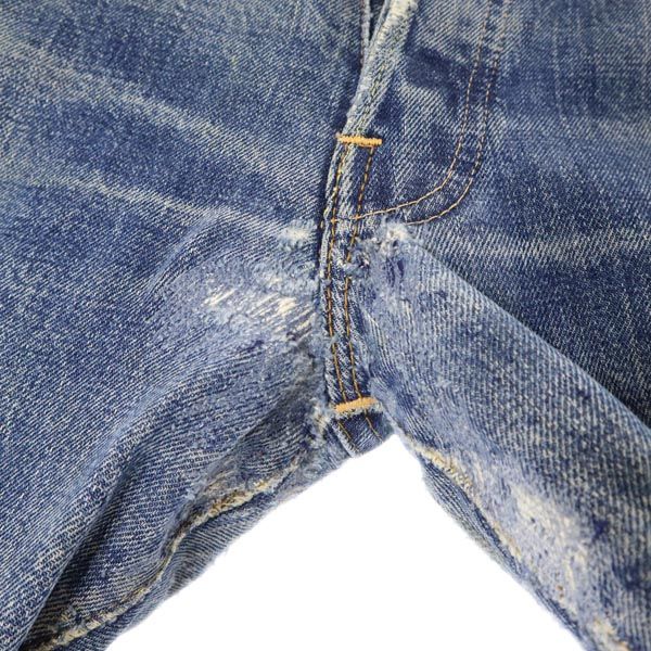 リーバイス 70s BIG E 66前期 足長R 赤耳 ストレートデニムパンツ w33 Levi's ボタンフライ ジーパン メンズ