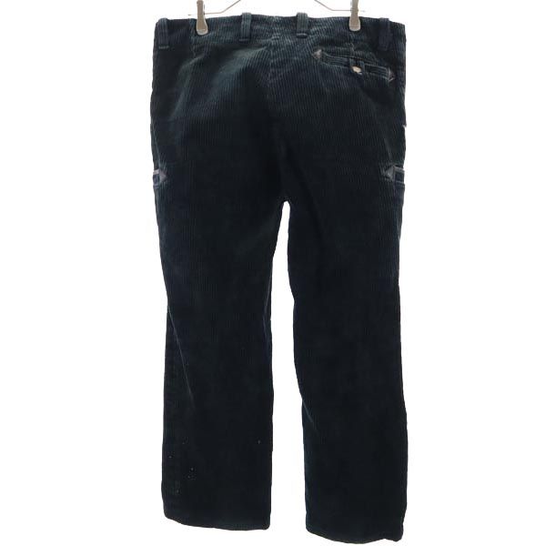 VINTAGE ヴィンテージ コーデュロイパンツ グリーン ロガーパンツ メンズ