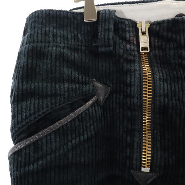 VINTAGE ヴィンテージ コーデュロイパンツ グリーン ロガーパンツ メンズ