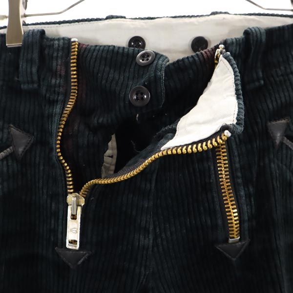 VINTAGE ヴィンテージ コーデュロイパンツ グリーン ロガーパンツ メンズ