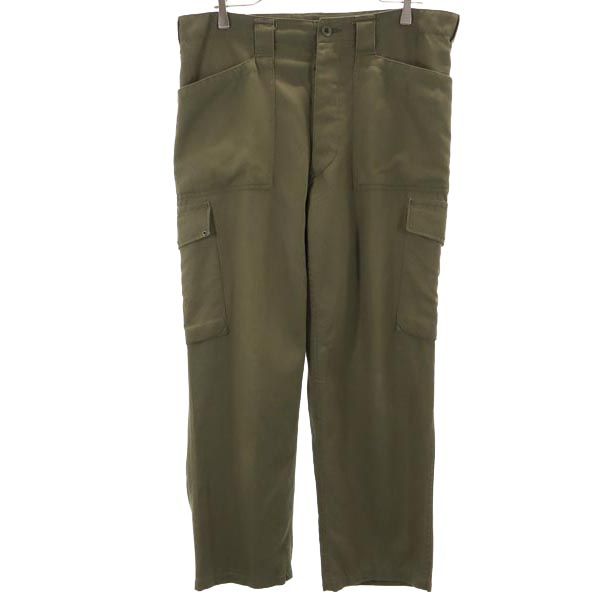 Austrian Army オーストリア軍 80s ミリタリー カーゴパンツ カーキ ボタンフライ メンズ