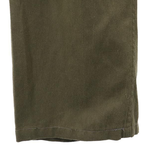 Austrian Army オーストリア軍 80s ミリタリー カーゴパンツ カーキ ボタンフライ メンズ