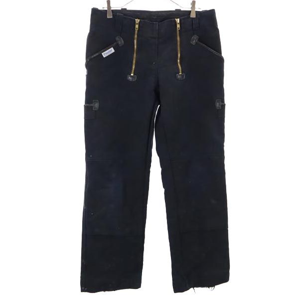 Pionier workwear ブラックコーズ パンツ 50 ブラック モールスキン ロガーパンツ メンズ